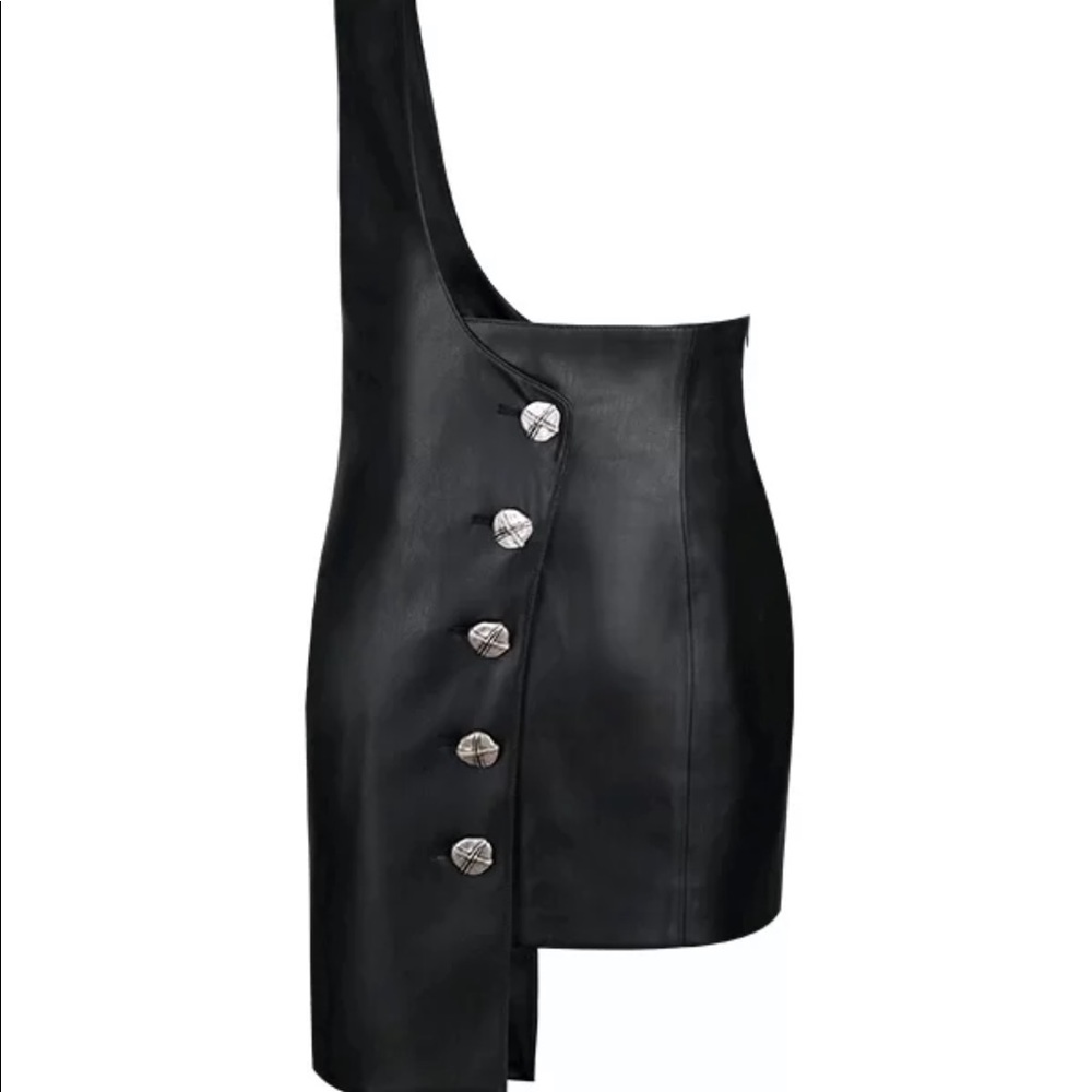Devil Beauty Faux Leather Skirt